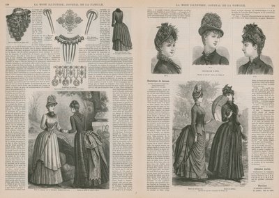 Side fra La Mode Illustree av French School