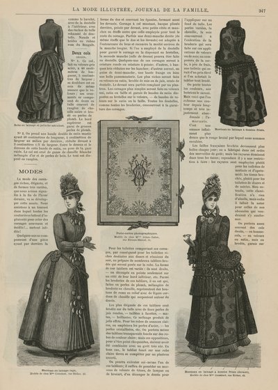 Side fra La Mode Illustree av French School