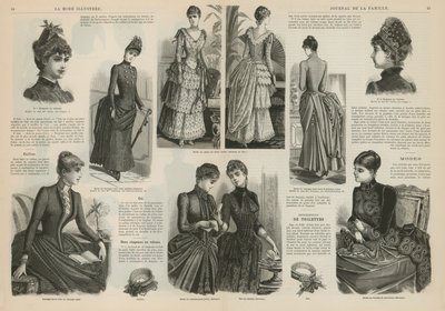 Side fra La Mode Illustree av French School
