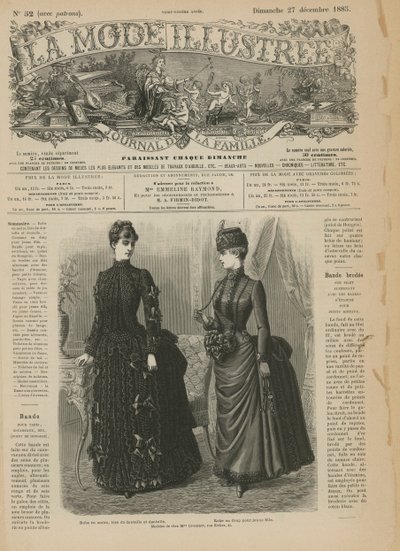 Side fra La Mode Illustree av French School