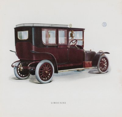 Side fra Panhard & Levassor-katalogen (farge litho) av French School