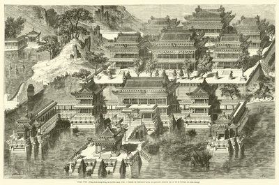 Sommerpalasset, Fang-hou-ching-king eller det uovertrufne stedet (gravering) av French School