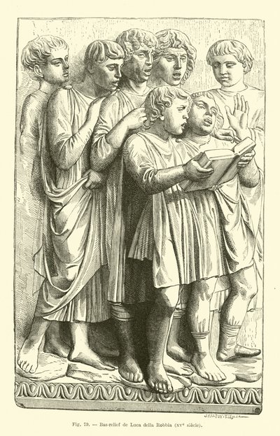 Panel av Cantoria av French School