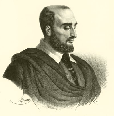 Paolo Caliari, kjent som Paolo Veronese, portrett (gravering) av French School