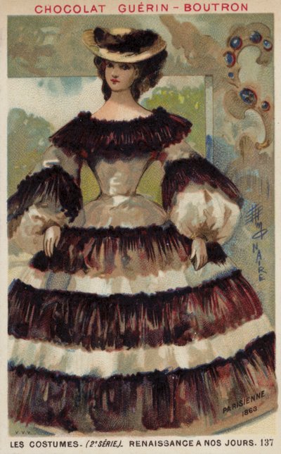 Parisisk mote, 1863 av French School