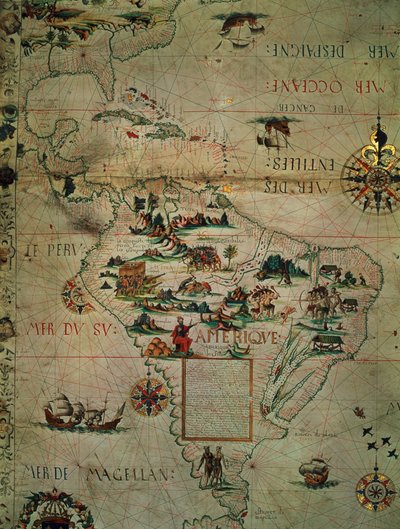 En del av Mexico og Sør-Amerika av French School