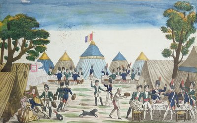 Parti gitt til de russiske grenaderene av grenaderene i Grande Armée, 30. juni 1807 av French School