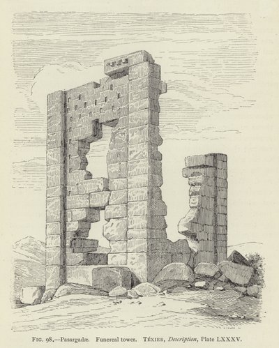 Pasargadae, begravelsestårn av French School