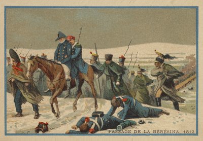 Passasje av Berezina i 1812 av French School