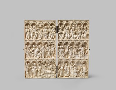 Pasjonsdiptyk, 1300-tallet av French School