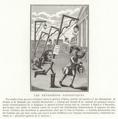 Patriotiske gatelykter av French School