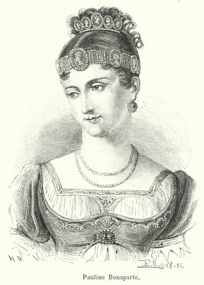 Pauline Bonaparte (gravering) av French School
