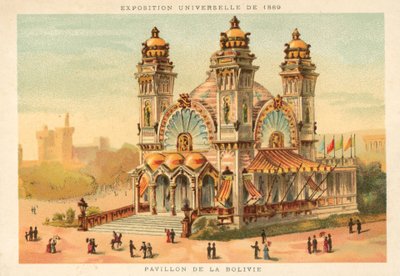 Paviljongen i Bolivia, universell utstilling 1889, Paris av French School