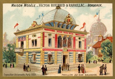 Paviljongen i San Salvador, Exposition Universelle, Paris av French School