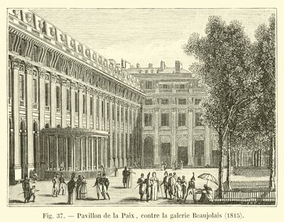 Pavillon de la Paix, mot Beaujolais-galleriet, 1815 av French School