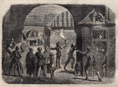 Perrinet Leclerc åpner om natten porten til Buci, i Paris, for burgunderne, 29. mai av French School