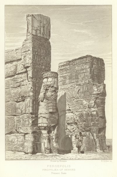 Persepolis, Propylaea of Xerxes, nåværende tilstand av French School