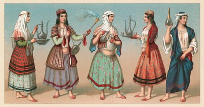 Persia kostyme av French School