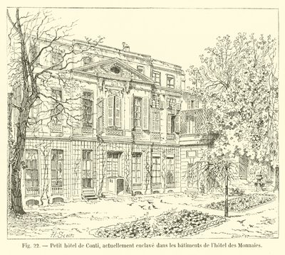 Lite hotell i Conti, for tiden enklaveret i bygningene til Hotel des Monnaies av French School