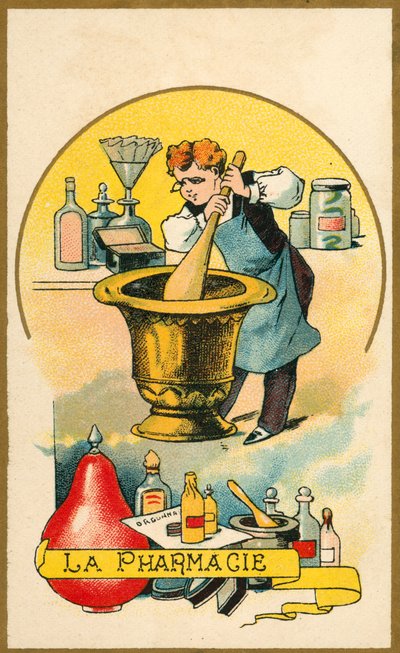 Apotek (chromolitho) av French School