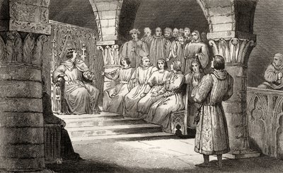 Philippe V (1293-1322) den høye og generalstatene avviser pretensjonene til Jeanne II, fra 