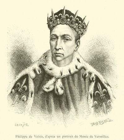 Filip av Valois (gravering) av French School
