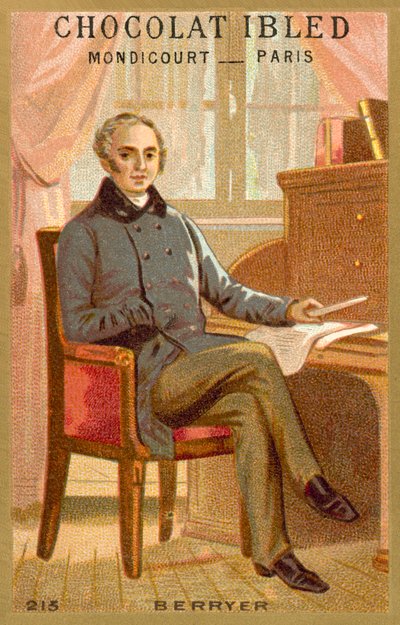 Pierre-Antoine Berryer , fransk talsmann og politiker (chromolitho) av French School