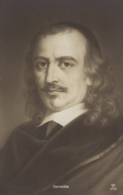 Pierre Corneille (1606–1684), fransk dramatiker (litografi) av French School