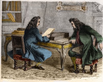 Pierre Corneille leste "Cid" for broren Thomas Corneille før han dro til Anne "Ninon" fra Enclos (eller Ninon de Lenclos eller Ninon de Lanclos av French School