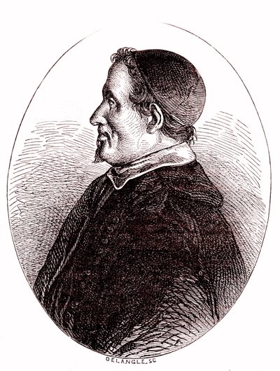 Pierre Gassendi, fransk matematiker, astronom, filosof, teolog. 1865 (gravering) av French School