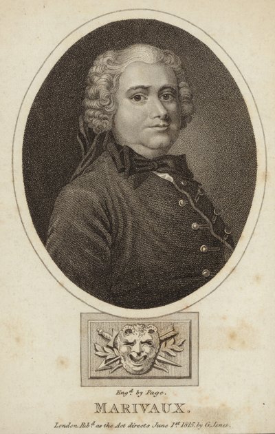 Pierre de Marivaux - fransk romanforfatter og dramatiker (1688-1763) av French School
