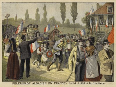 Elsassernes pilegrimsreise til Frankrike, 14. juli 1897 av French School