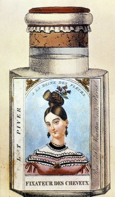Piver Hair Fixer Bottle, cirka 1830 av French School