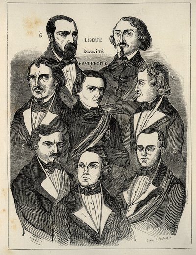Plakatvalg 1848 - Franske republikanske politikere av French School