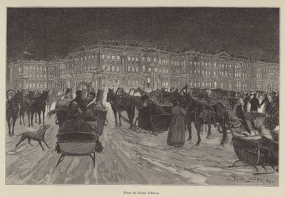 Vinterpalassplassen (gravering) av French School