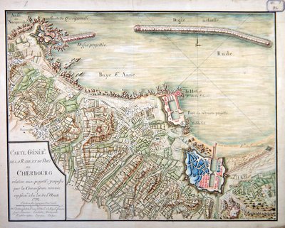 Plan for utvikling av havnen og havnen i Cherbourg av French School