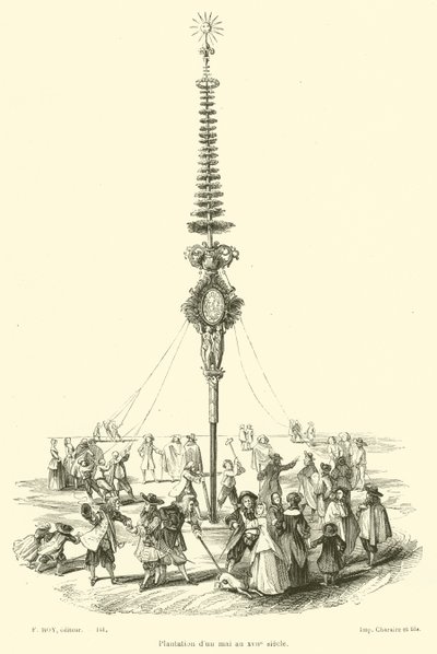 Plantasje av en mai på 1600-tallet (gravering) av French School