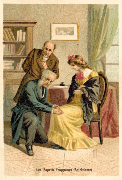Poltergeists (spiritisme) (chromolitho) av French School