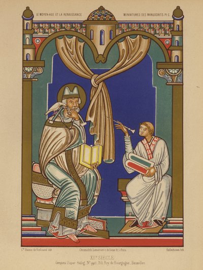 Pave Gregor I (chromolitho) av French School