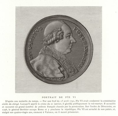 Pave Pius VI av French School