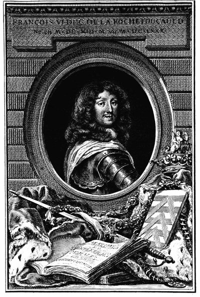 Portrett François 6, hertug av Rochefoucauld (1613-1680) - Familiearkiv. av French School