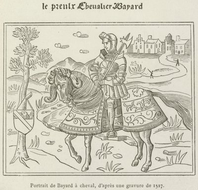 Porträt von Bayard zu Pferd von French School