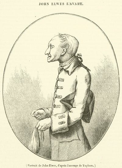 Portrett av John Elwes (gravering) av French School