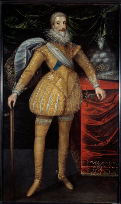 Portrett til fots av Jean Louis de Nogaret av Valletta (1554-1642) hertug av Epernon. Maleri av den franske skolen av French School
