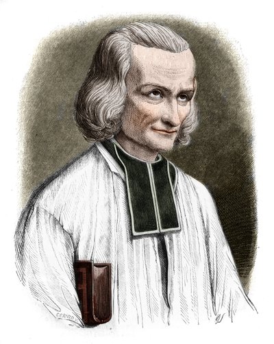 Portrett av Abbe Jean Marie Vianney (Vianey, Viannay, Viennet), kjent som Cure d