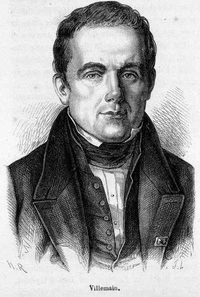 Portrett av Abel Francois Villemain, fransk professor og politiker (1790 - 1867) av French School