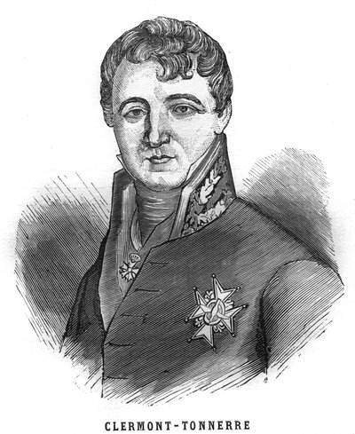 Portrait of Aime Marie Gaspard de Clermont-Tonnerre (Clermont Tonnerre av French School