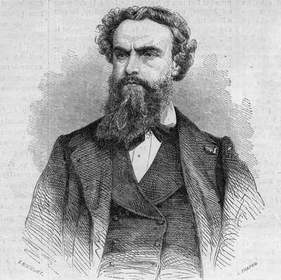 Portrett av Alexandre Cabanel (1823-1899), fransk maler. Gravering i "" The Illustrated World"" nr. 338 av 3. oktober av French School