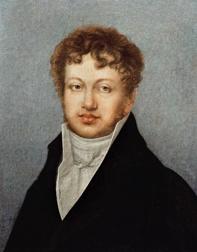 Portrett av Andre Marie Ampere (1775-1836) av French School