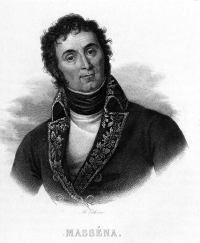 Portrait of Andre Massena (1756 - 1817) - in “” Revolution francaise”” by Thiers. 19th century av French School
